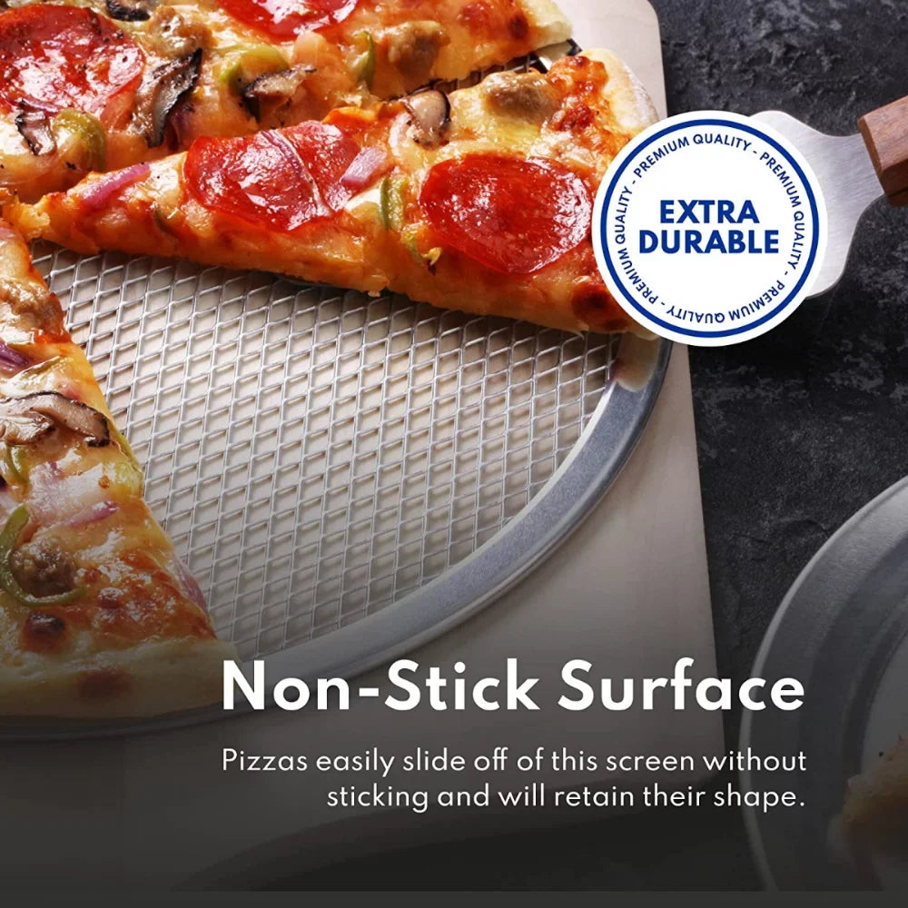 Bakes For Restaurants, Aluminum Baking Screen, 1pc, Pizza Seamless & Perfect Baking Kitchen Pizza Gadgets, & Evenly Aluminum Restaurant-Grade Bake Kitchen Pizza Shortens Pizzerias Time! Tools, Screen,