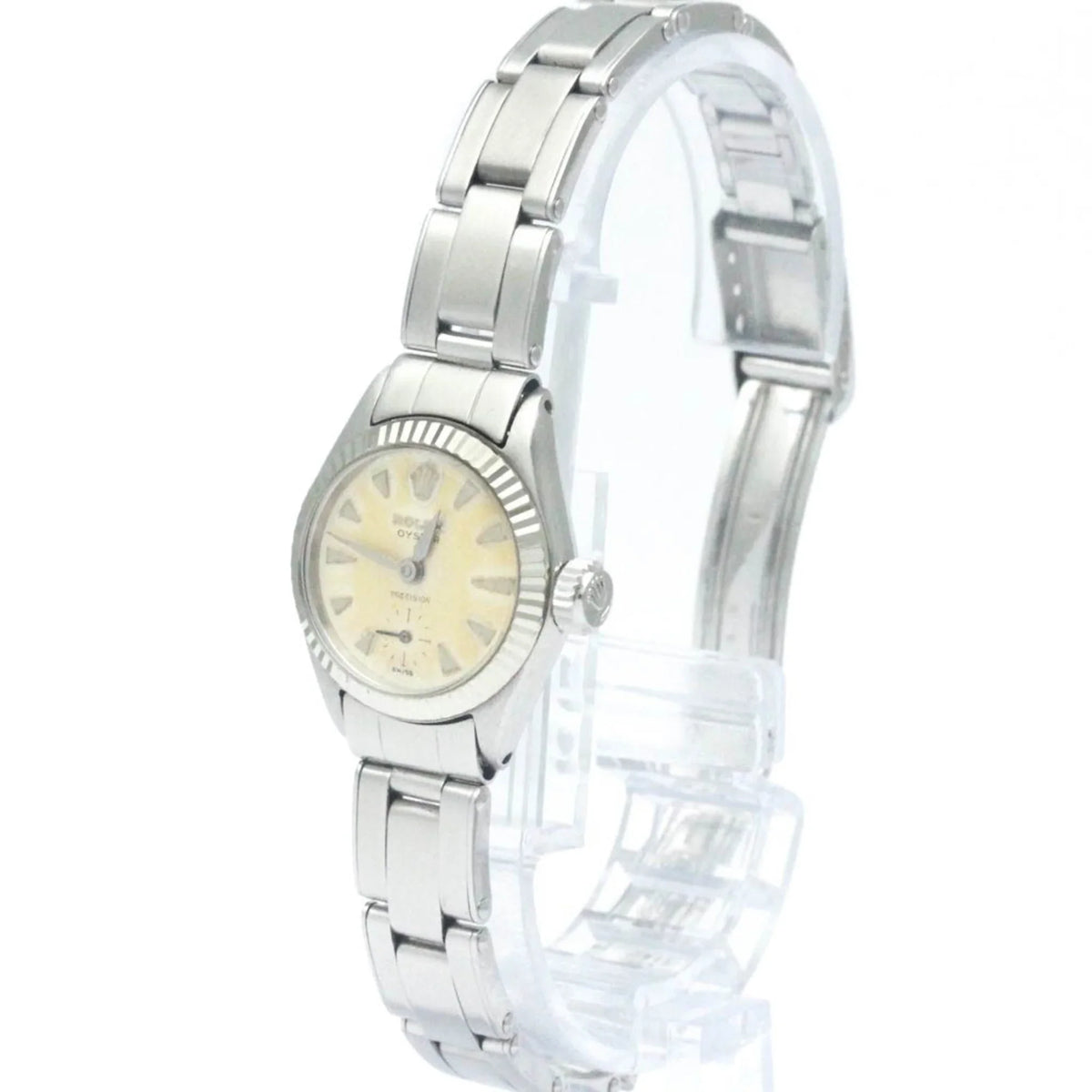 Stainless Hand-Winding BF565424 Mens Pre-Owned (Fair) 6525 Steel Vintage Watch Precision