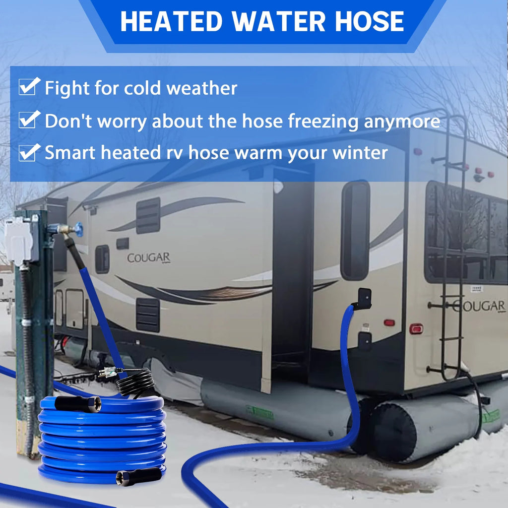 Protectio for 30FT Heated Trailer,Garden,Home F Hose liquid for Freeze liquid RV, Hose Blue -45 RV Drinking