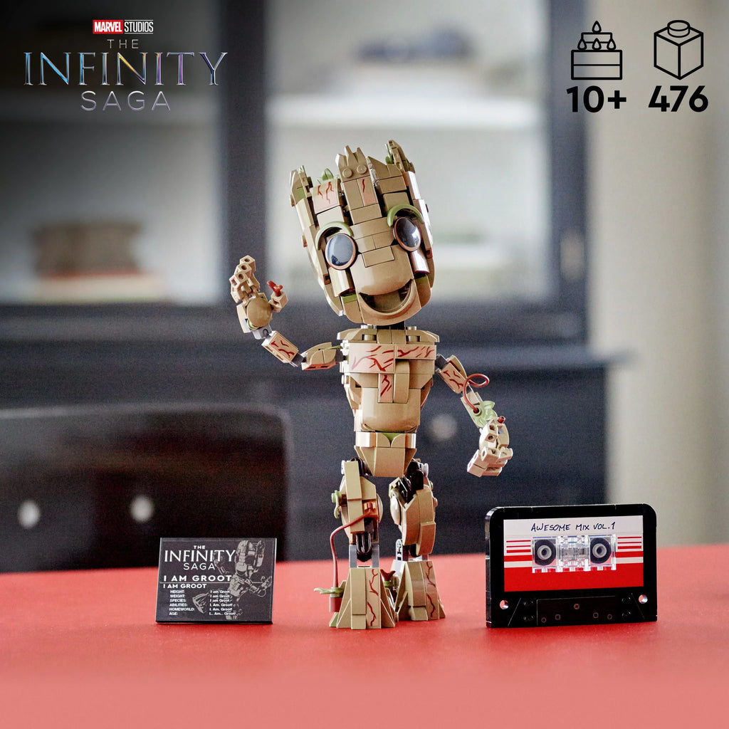 Groot 76217 LEGO Collectable Figure, Set, Toy, Gift Galaxy Buildable am Groot 2 Baby I Guardians of Model Marvel the Idea