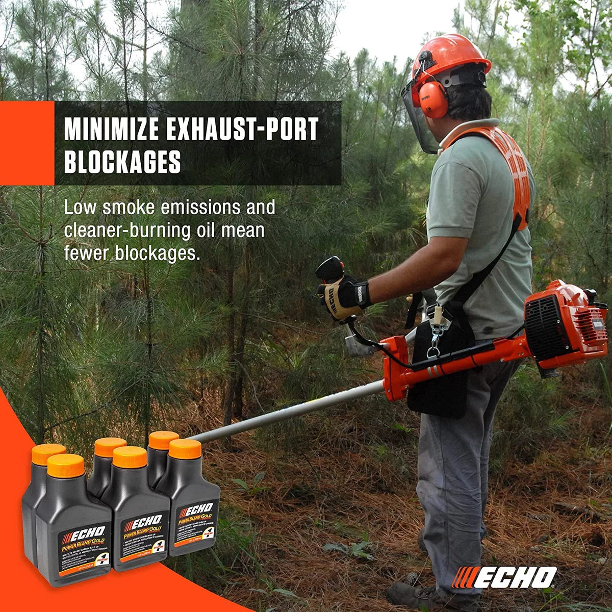 Blend Mix 2-Cycle 128 2-Stroke fl Gold Power (1 Gal.) 50:1 Echo for oz 6450050G Oil