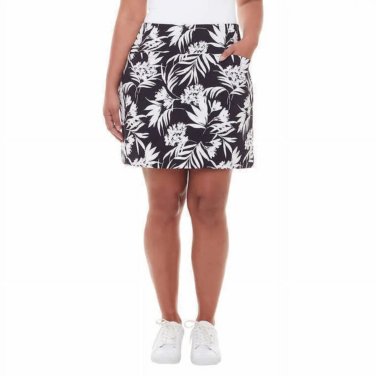 Printed Womens Print,Medium & S.C. Co. Skort,Black