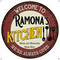 Ramona's Wall Decor Bar 14" Game Metal Sign Kitchen Round Room 100140040298