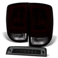 AKKON 2500 Lamp 1500 10-18 Smoked For | Red Ram Brake Dodge Smoke 2009-2018 3500 - Ram Taillights + LED 3Rd