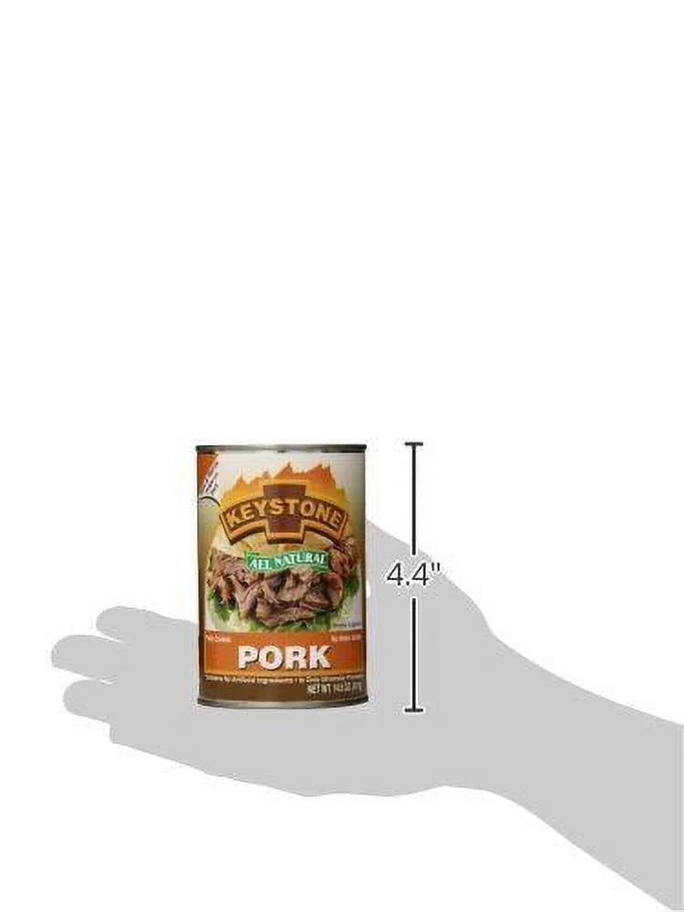 Camping 6 Food Backpacking Cans Hiking Pork of Survival Natural For Ready 14.5 Keystone (6 Pack Emergency Can and to Eat- All Pack) oz