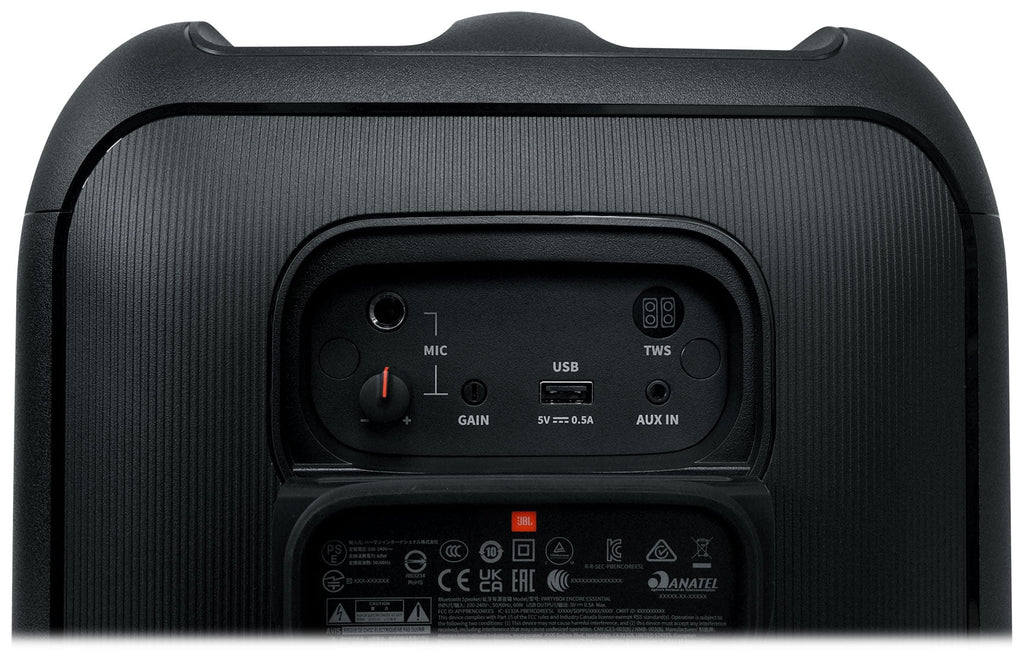 Party w Encore LED+Wireless Portable Essential Partybox Speaker Mics JBL Compact