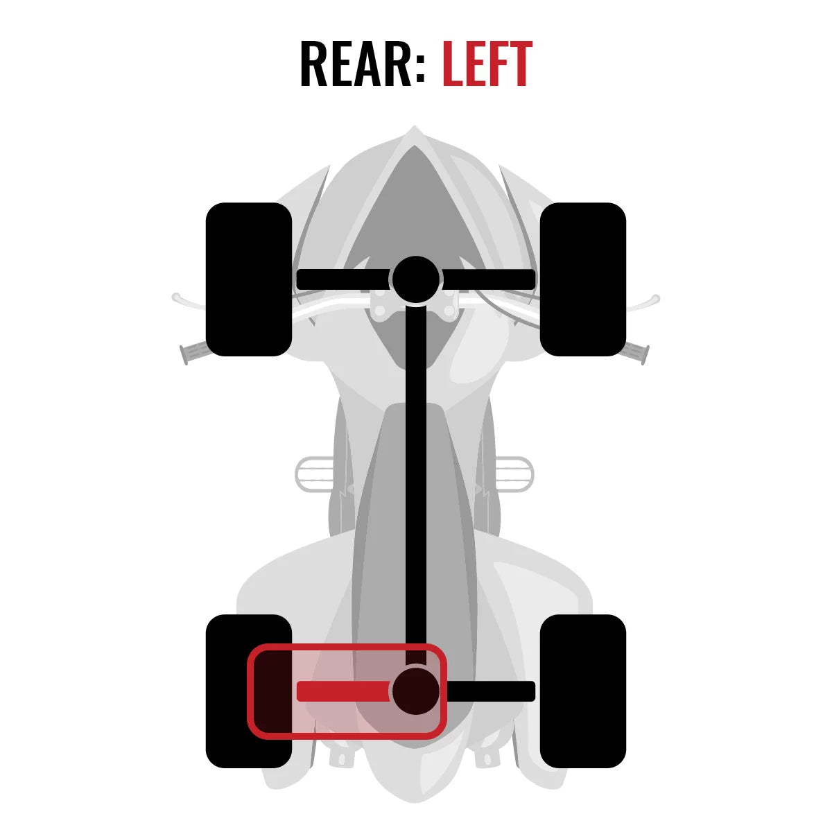 4X4 EFI 1000 Axle Left LTD MAX Outlander compatible XT Rear 2015 Can-Am - Sixity with
