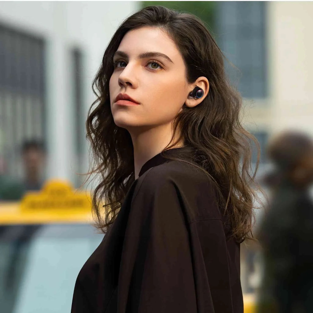 Black, Wireless Resistance, Earbuds Bluetooth Bass Balanced, UrbanX with Dual Boost 5.2 Bluetooth + Pro Connect, True Lenovo K12 liquid Charging Compatible Case, Connection, IPX5