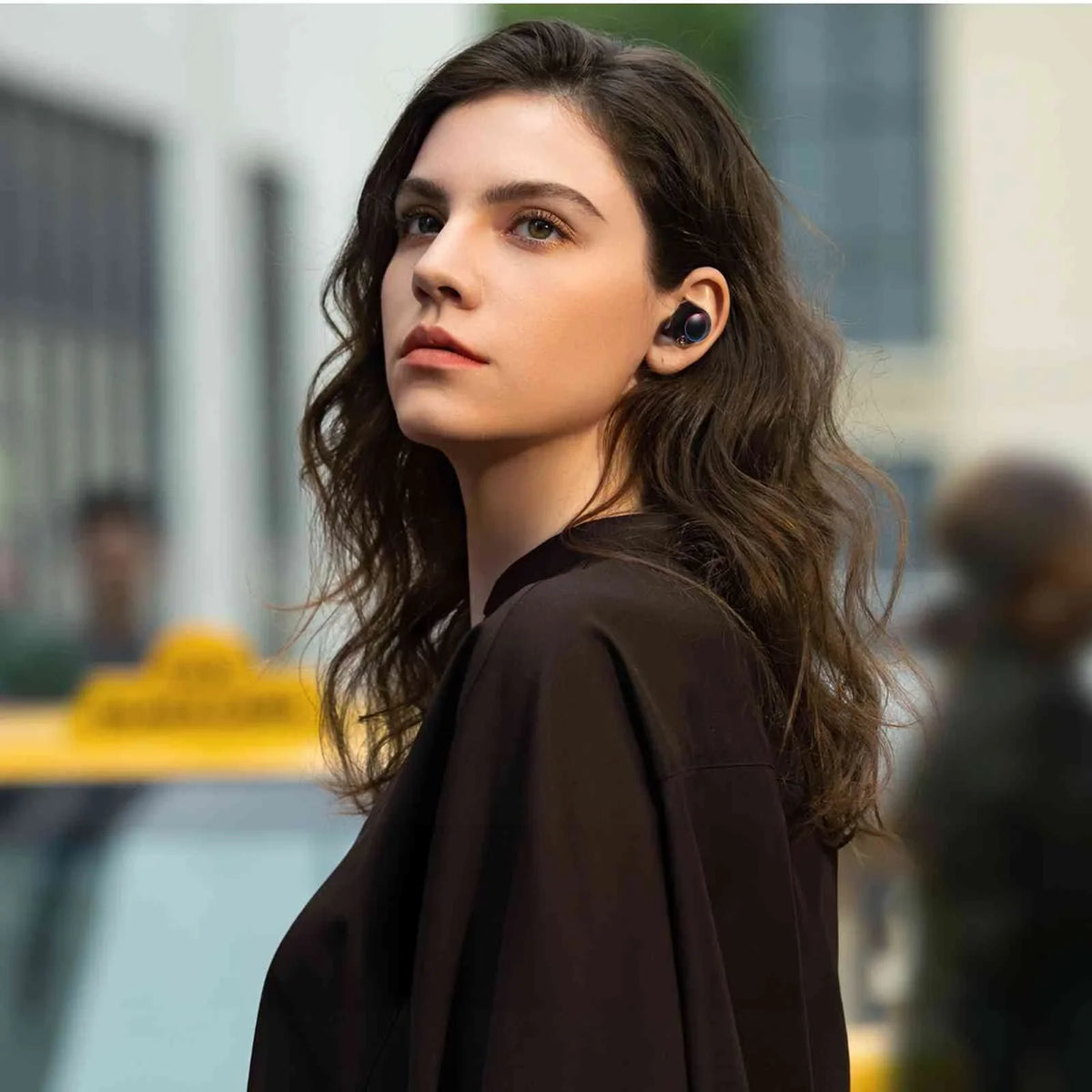 Black, Wireless Resistance, Earbuds Bluetooth Bass Balanced, UrbanX with Dual Boost 5.2 Bluetooth + Pro Connect, True Lenovo K12 liquid Charging Compatible Case, Connection, IPX5