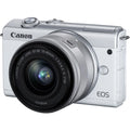 Lens (White) 3700C009 EOS with Digital Camera M200 Mirrorless 15-45mm Canon
