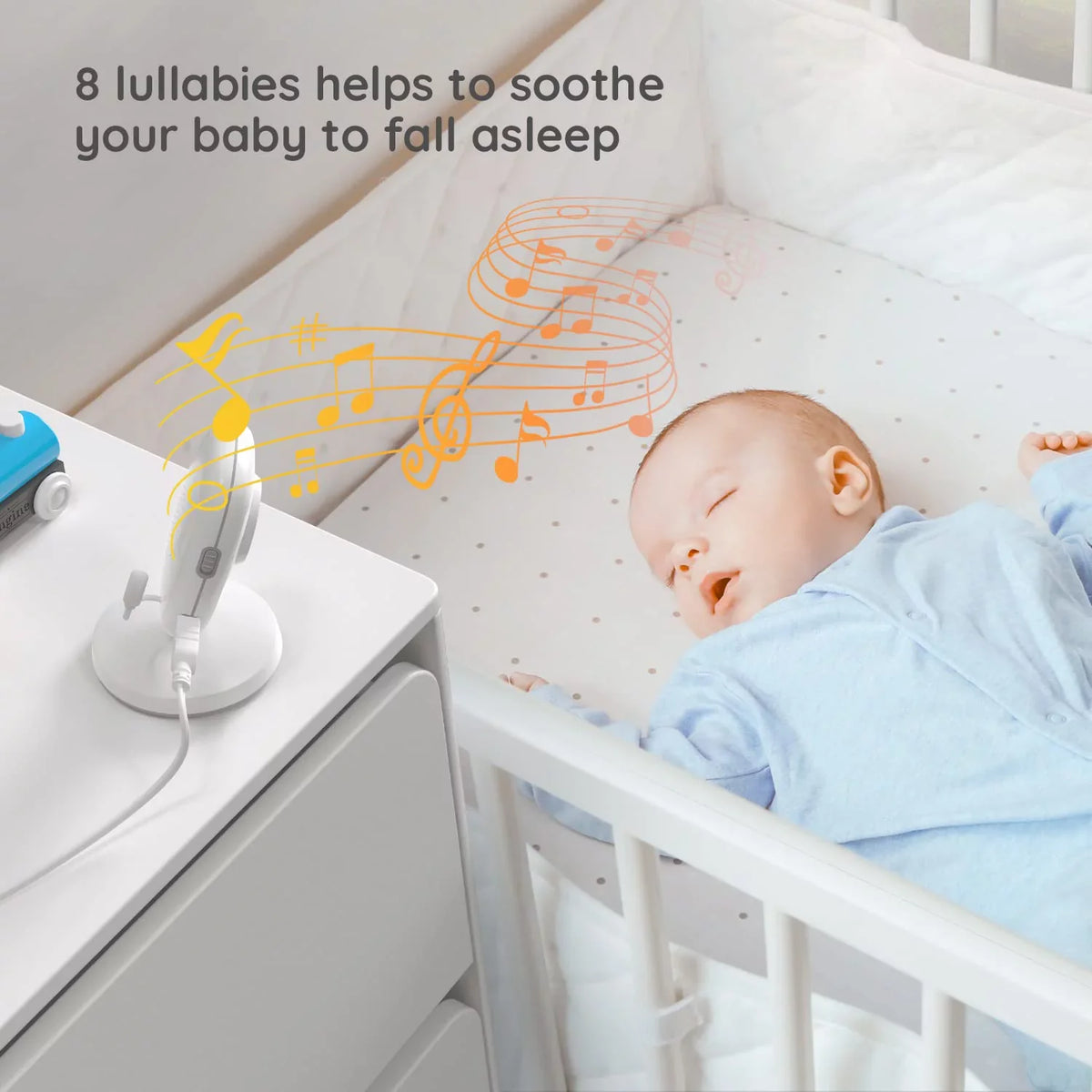 Audio, Screen, Monitor Camera Baby 3.2'' No VOX Audio, with Baby Vision, WiFi, Mode, and Two-Way HD Night BOIFUN Camera