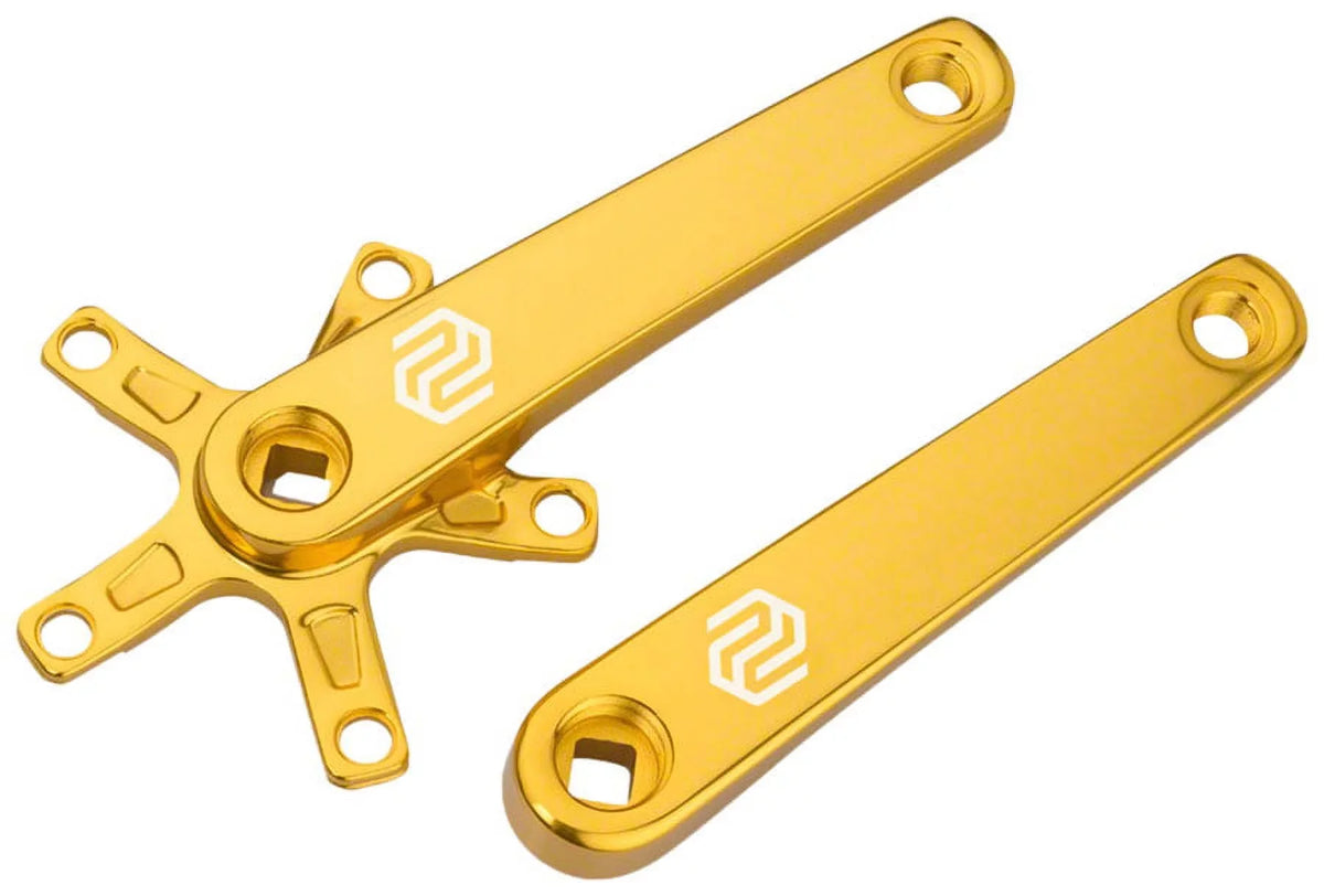 Taper 110mm Square Gold - Crank JIS Spindle 140mm, Set Promax Interface, BCD, Arm SQ-1