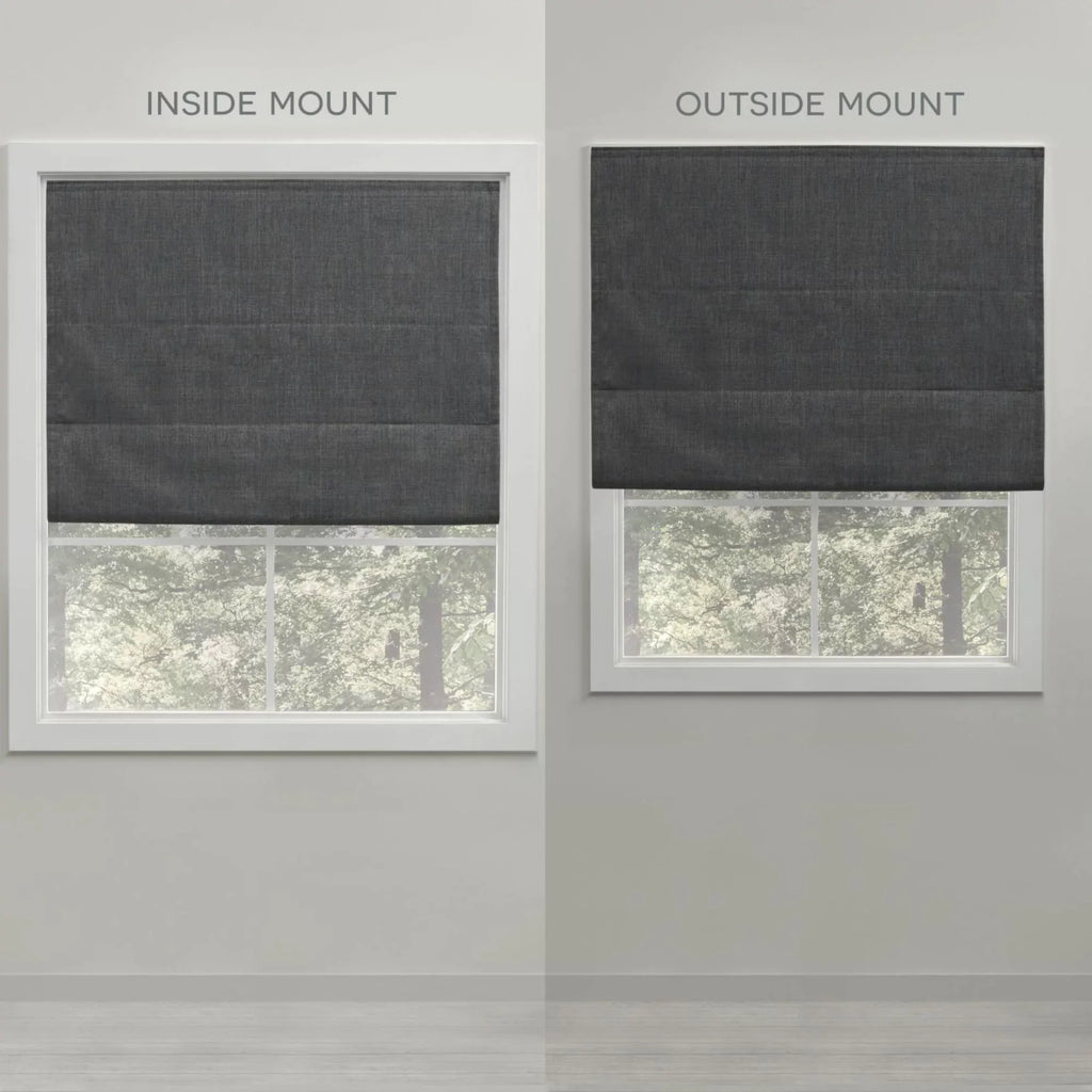 White Total Shade, Home Esme Exclusive Blackout 31"x64", Roman