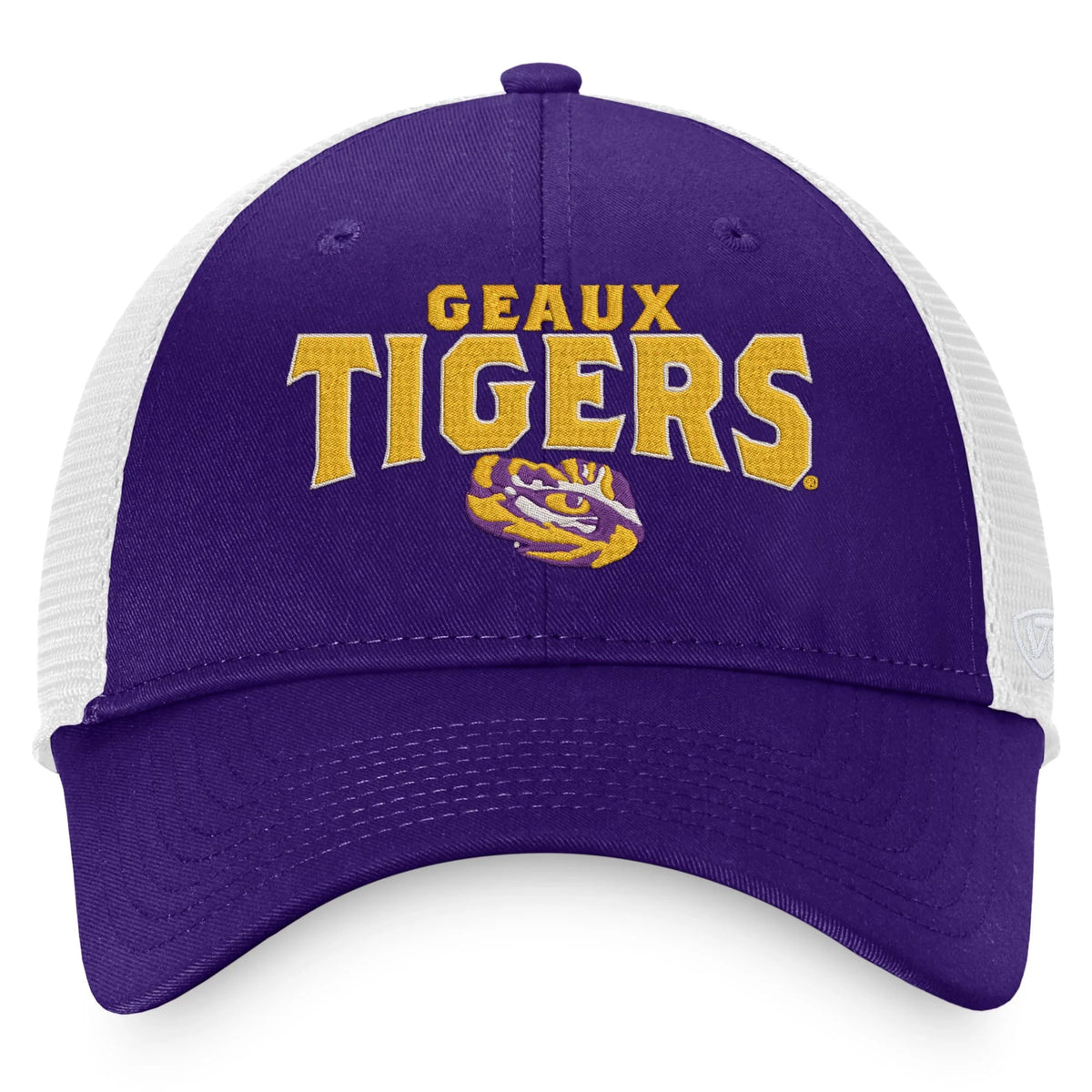 World Trucker Purple LSU OSFA Men's Snapback the Tigers of Breakout - Top Hat