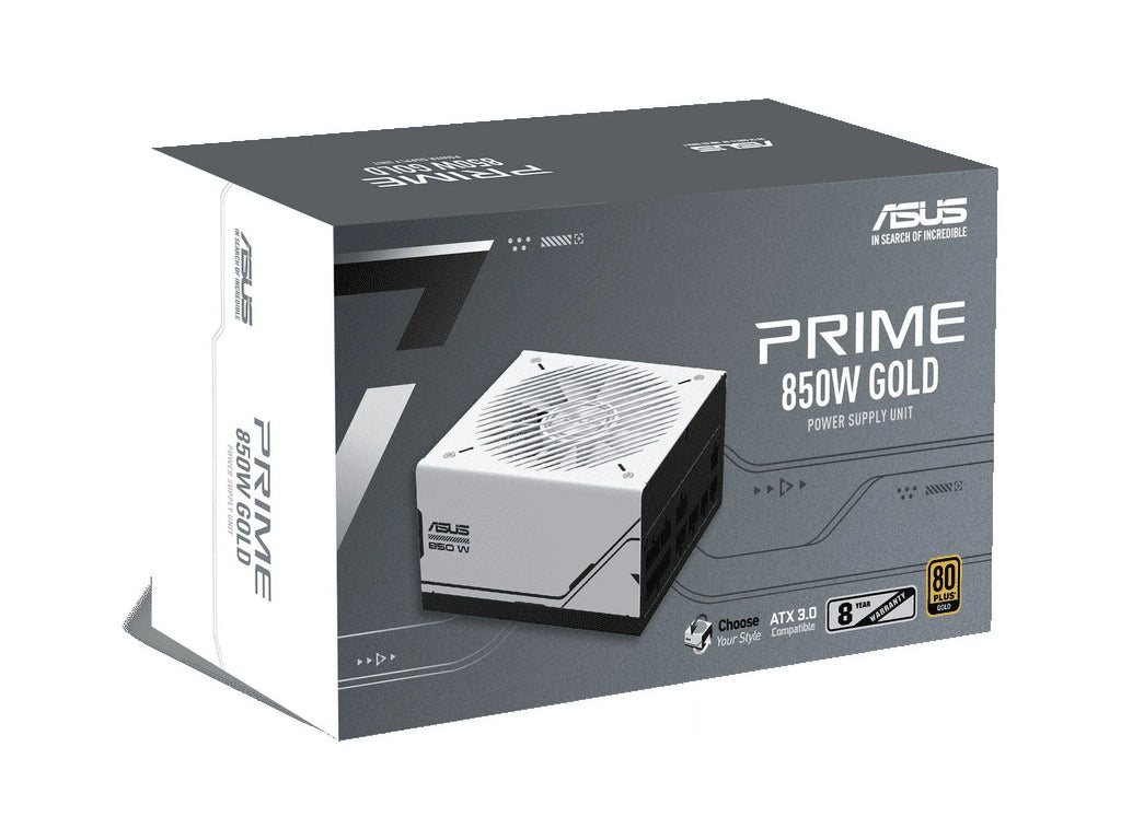 Bearings, Color Gold Compatible, Supply, Warranty) Options 8-Year Modular Certified, ATX Dual Watt, Ball Two 3.0 Fully ASUS Prime (850 850W in Gold 80+ Power One,