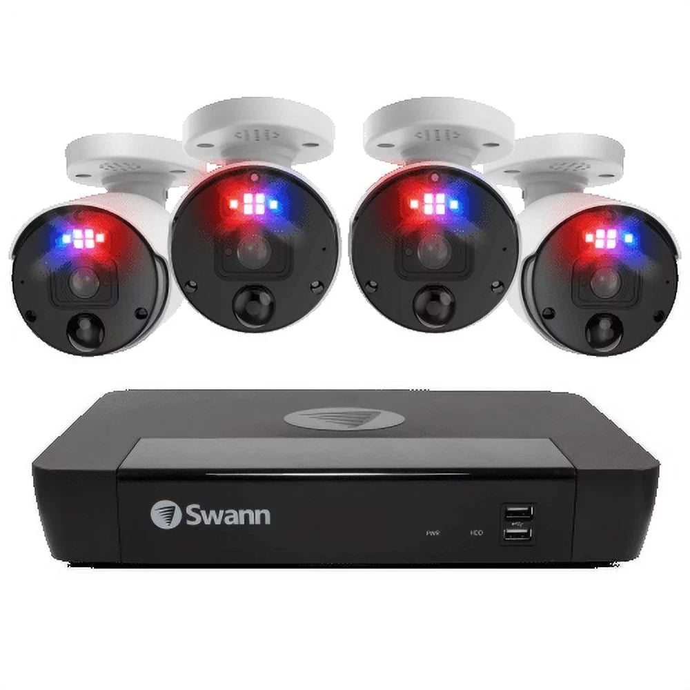 SwannForce 4 - Security 12MP Swann NVR 8 Channel System SWNVK-890004 Camera
