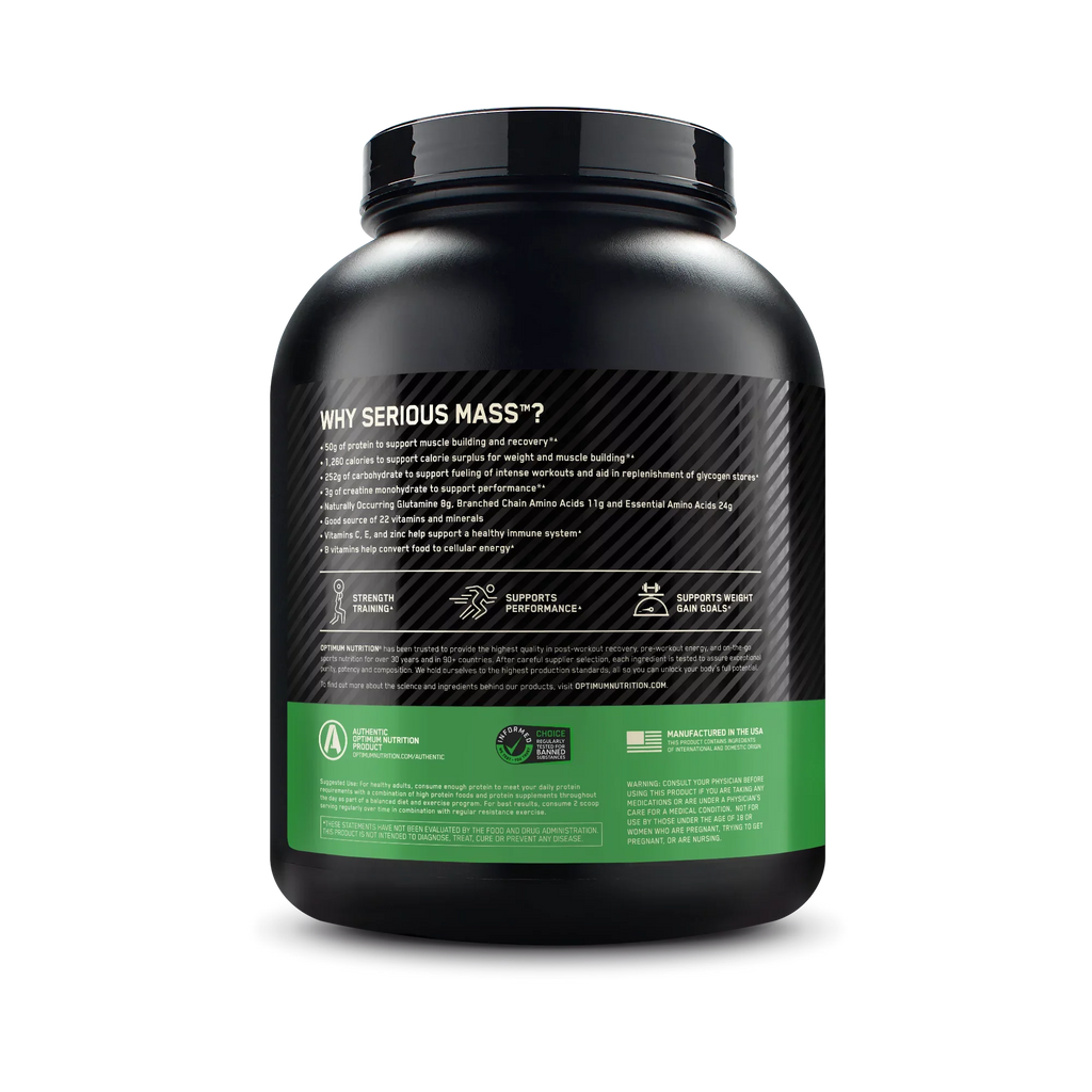 Weight High kg) Serious (2.72 Nutrition Mass, lb Optimum Protein Strawberry, Powder, Gain 6