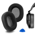 Ear Velour Pads (Black) HS55, Parts Corsair Cushions, for Cups Geekria Cover Ear Comfort HS65 Headphones Replacement Hybrid Repair Ear Earpads, Headset