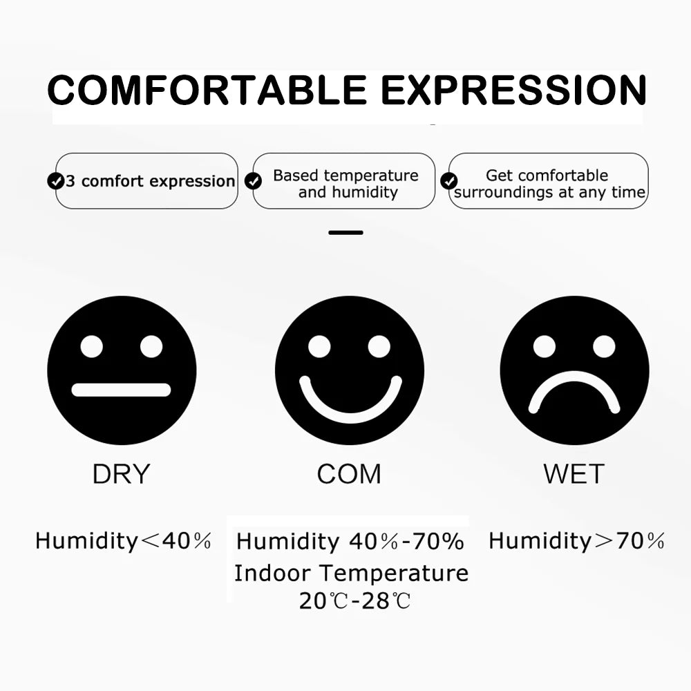 Alarm WithWith And Moon Station Sooze Temperature Humidity Htovila Clock, Humidity Color Clock Temperature Moon climate Screen With WithTemperature And Phase Clock Alarm And