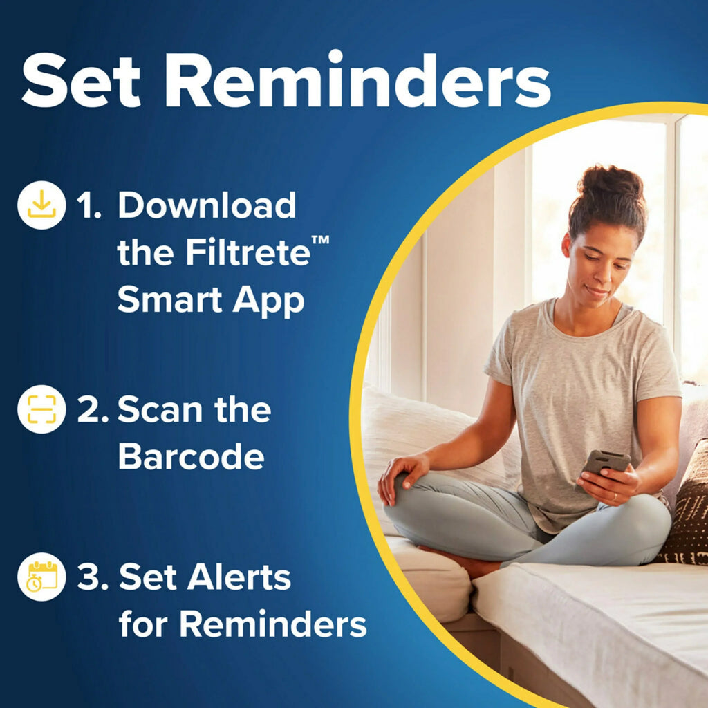 Filtrete 16x16x1 Air 1200 Odor 4 Reduction, Allergen Filters MERV 11, MPR Filter, Plus