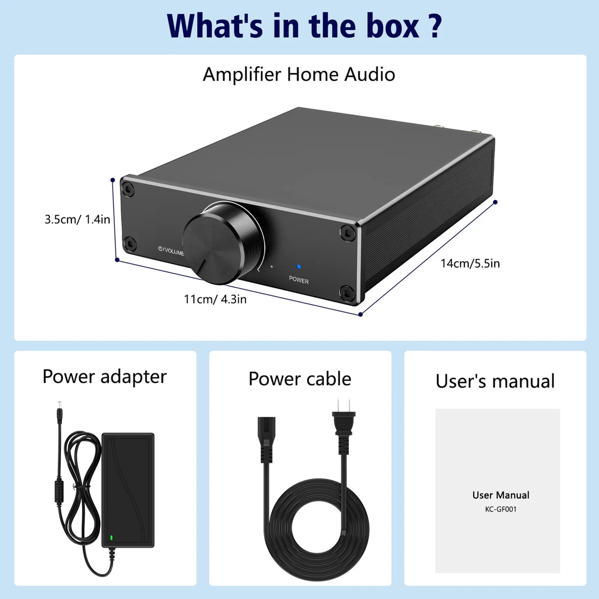 Lixada Channel Active Digital 300W Desktop Speakers Home Amplifier Plug-and-Play 2 for 2.0 Stereo Audio X TPA3255