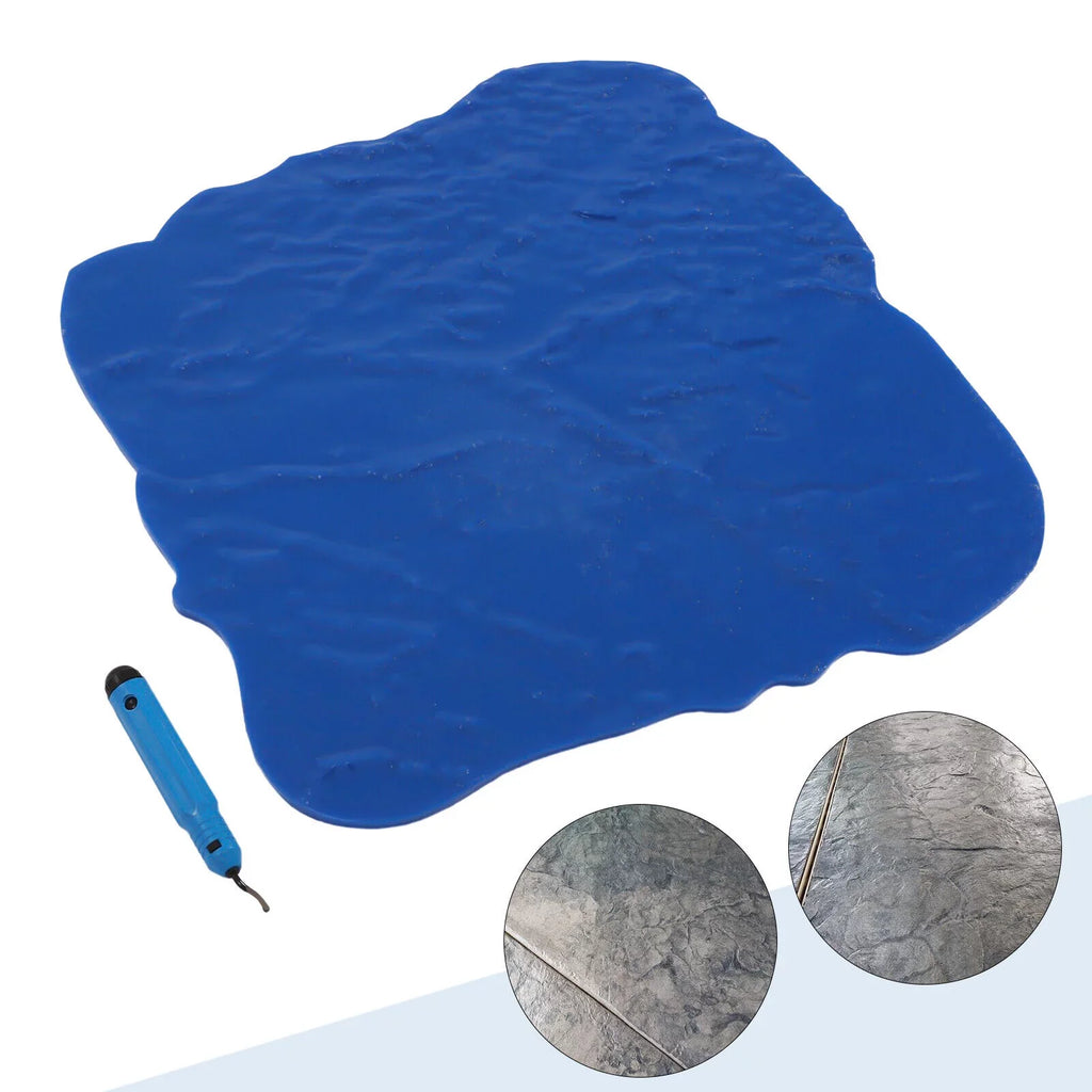 Seamless Stamp Concrete 12*12 Inch Mat Texture Slate Cement Miumaeov Stone Mold Stamp Concrete Floor