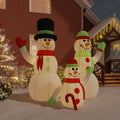 with Inflatable LEDs Aibecy ft Family 12 Snowman