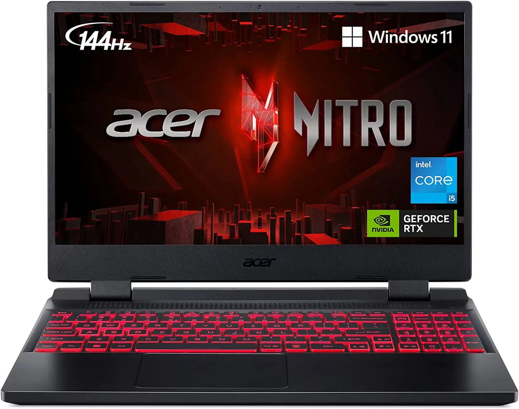 Display | SSD i5-12500H Laptop RTX Nitro | Gen Acer 4 Ti | GPU Killer Keyboard 144Hz Wi-Fi NVIDIA | | Gaming IPS 16GB 15.6" 3050 5 Backlit | Core AN515-58-57Y8 Intel 512GB GeForce FHD 6 Laptop | DDR4