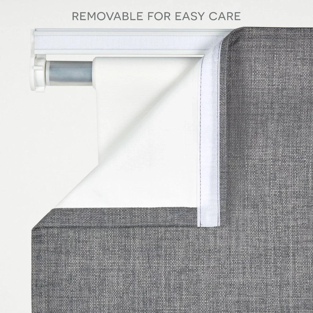 White Total Shade, Home Esme Exclusive Blackout 31"x64", Roman