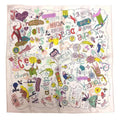 Silk Carre HERMES 45 Light Pre-Owned Confession Pink Hermes Muffler 100% LES CONFESSIONS (Like PALE/VERT/JA New) ROSE Scarf
