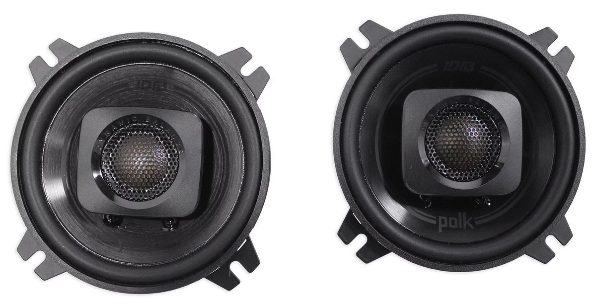 Speakers+Rockmat (2) Car Watt DB402 4" Polk 270 ATV/Motorcycle/Boat Audio Audio