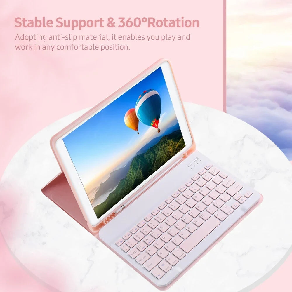 2019/ with Case Detachable 10.2 10.5 with Compatible iPad Air3 Slot iPad Pro Elastic Green Pen BT 10.5/ 2020 Keyboard