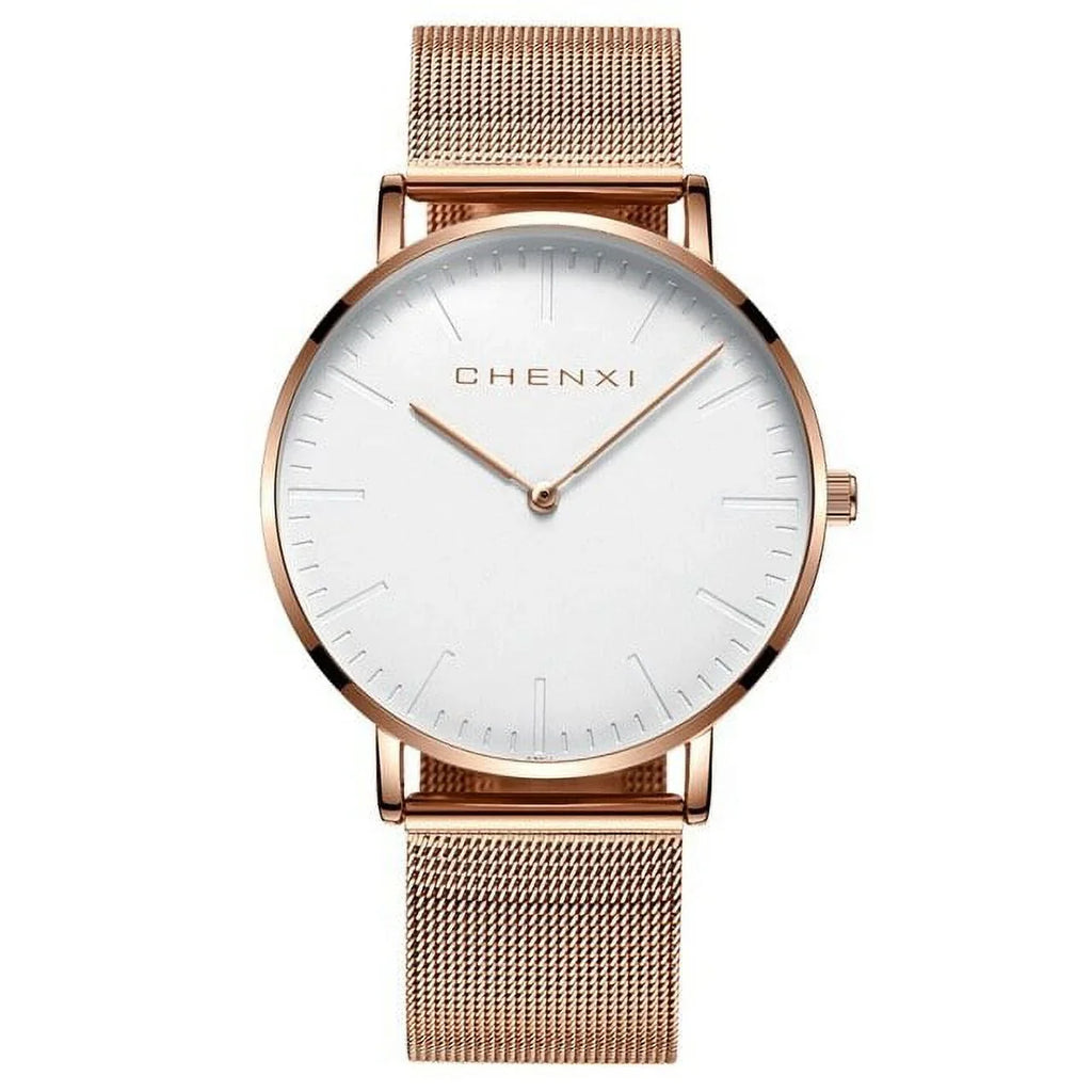 gold Quartz Brand Ladies CHENXI Fashion Watches Ultra outfit Watch Lover Watch Woman Elegant Top Waterproof Luxury Men Rose thin