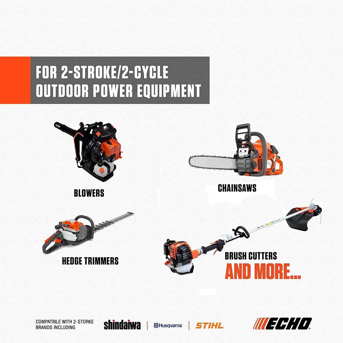Blend Mix 2-Cycle 128 2-Stroke fl Gold Power (1 Gal.) 50:1 Echo for oz 6450050G Oil
