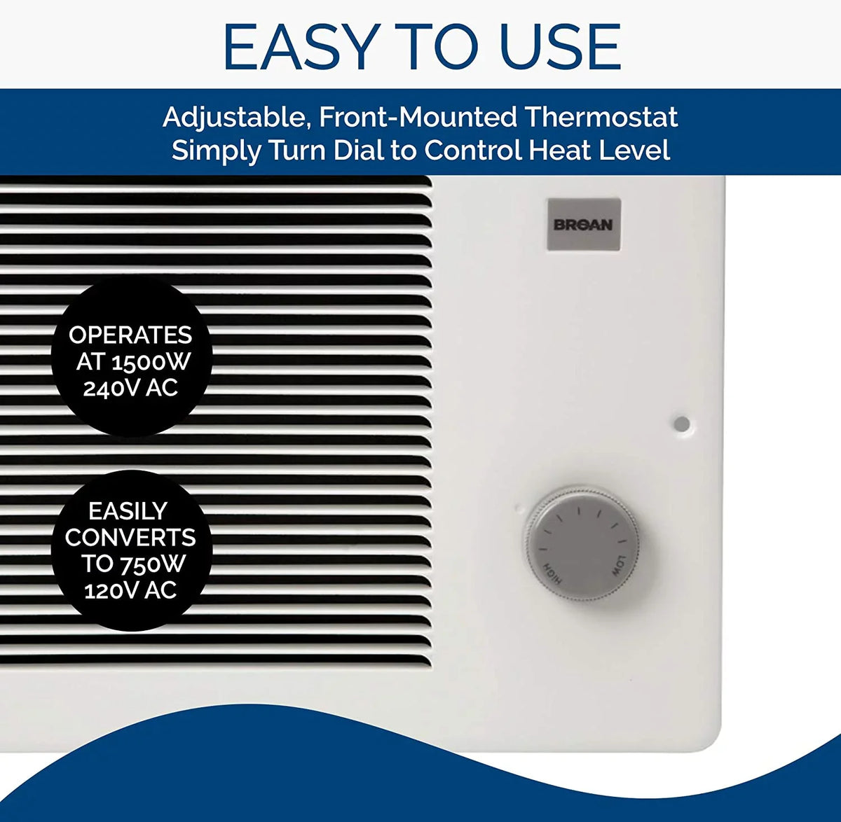 Broan - Heater Wall 170 White
