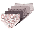 5-Pack Women's Microfiber Burke Brief Panties Delta 8 dimension Stretch