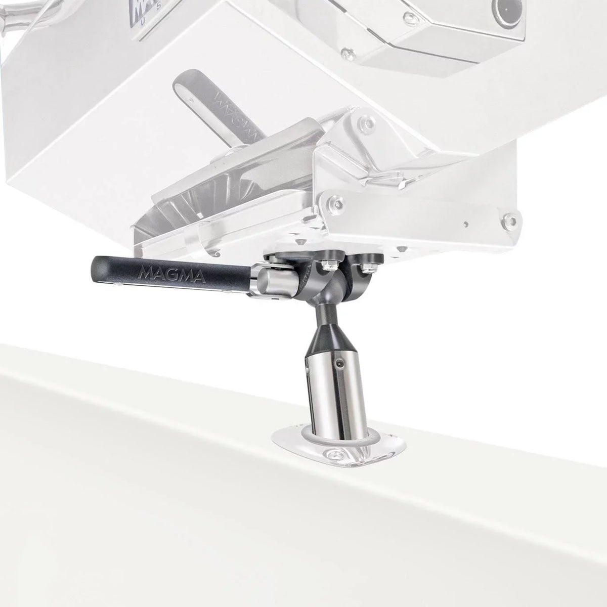 LeveLock Holder T10-355 Magma Fish Rectangular Rod Mount for Grills - All-Angle