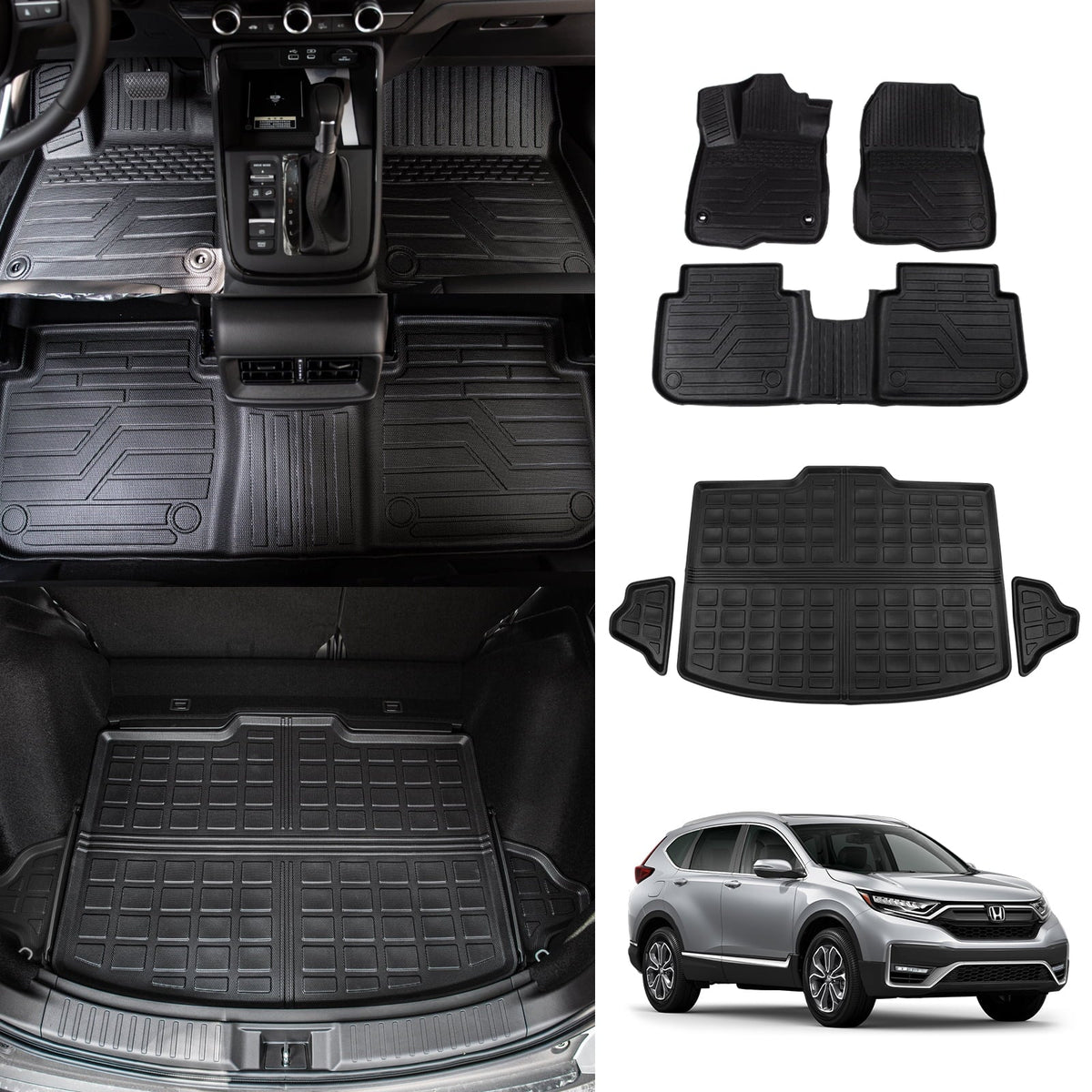 Liner 2024 Mat Accessories climate Cargo Honda Mat Trunk 2023 Fit Cargo Non-Hybrid 2023 CR-V CRV Fuel All
