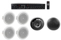 House+(4) Speakers+Amp Restaurant/Bar/Cafe JBL Front 4" 6.5" Black of Background