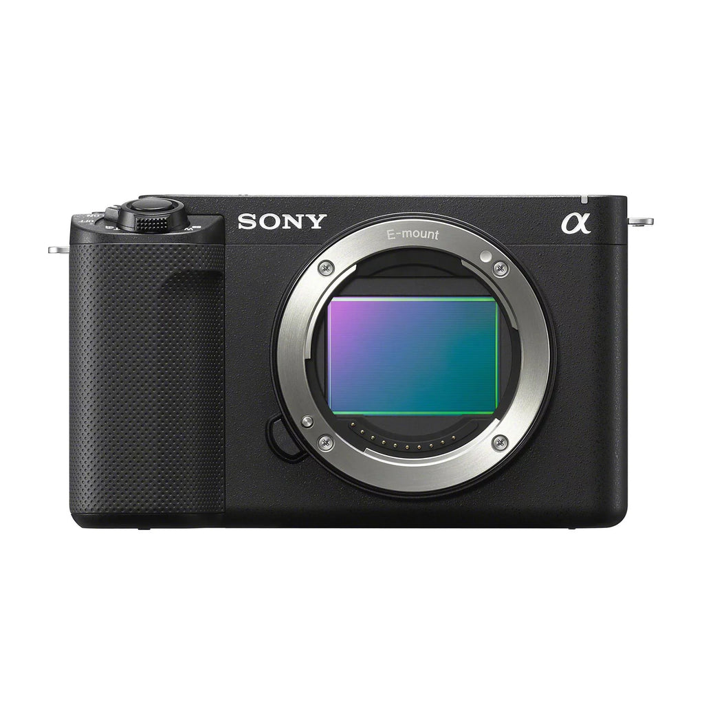 ZV-E1 Mirrorless 50mm Lens, Grip, Camera Alpha Kit and Mic with (Black)