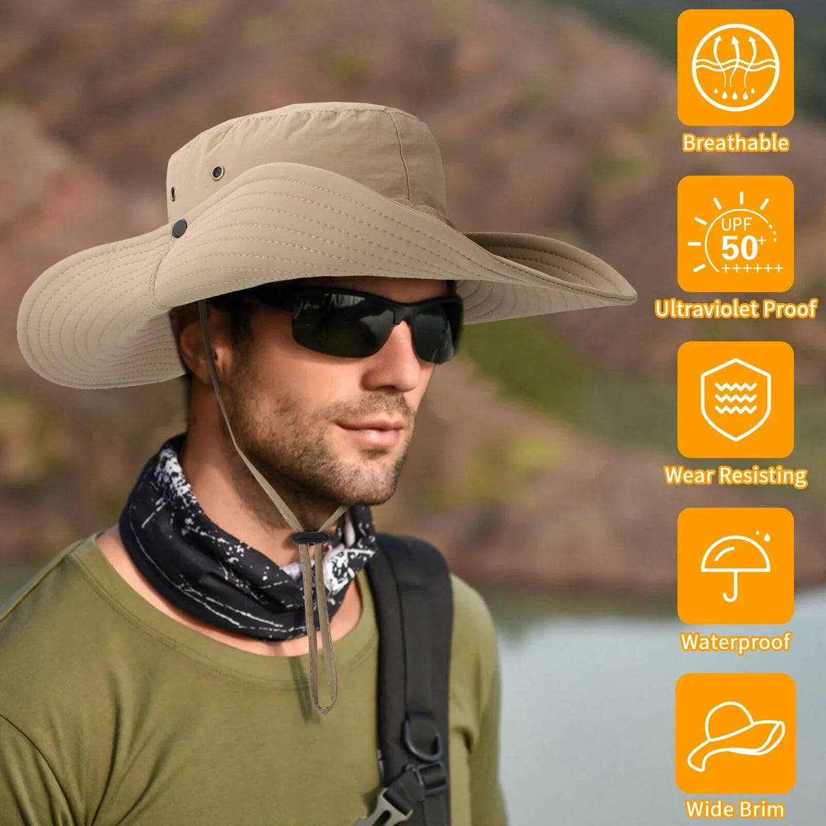 Protection Wide Garden Sun for Bucket Women Hiking Brim Cap Hat Fishing Men UV