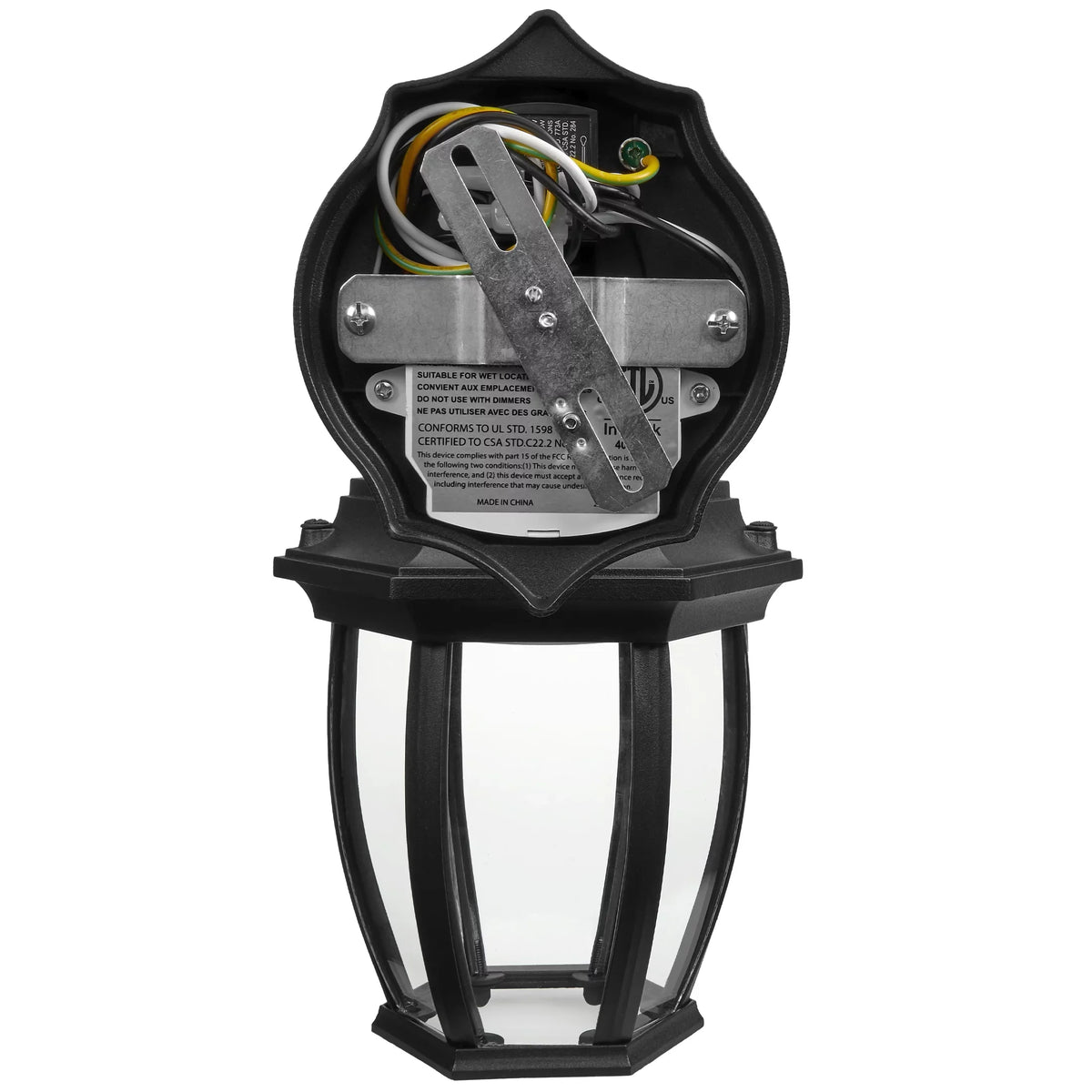 Front Light Coach Lighting Black Clear with LED exterior 3 Dusk to for and - Fixture Lumens, Garage, Light Door Photocell 3000K/4000K/5000K, Glass, Wall 830 Sensor, Porch, CCT Dawn Maxxima