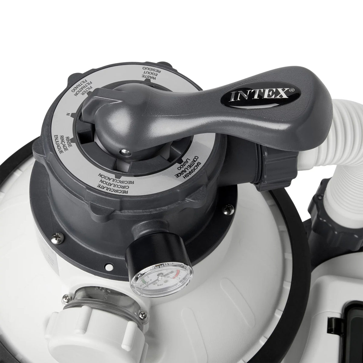 System Motor Sand Gph 1200 Intex10 Filter 1500 inch GFCI, Pool Clear Rate Flow V 110-120 GPH Pump, Krystal with