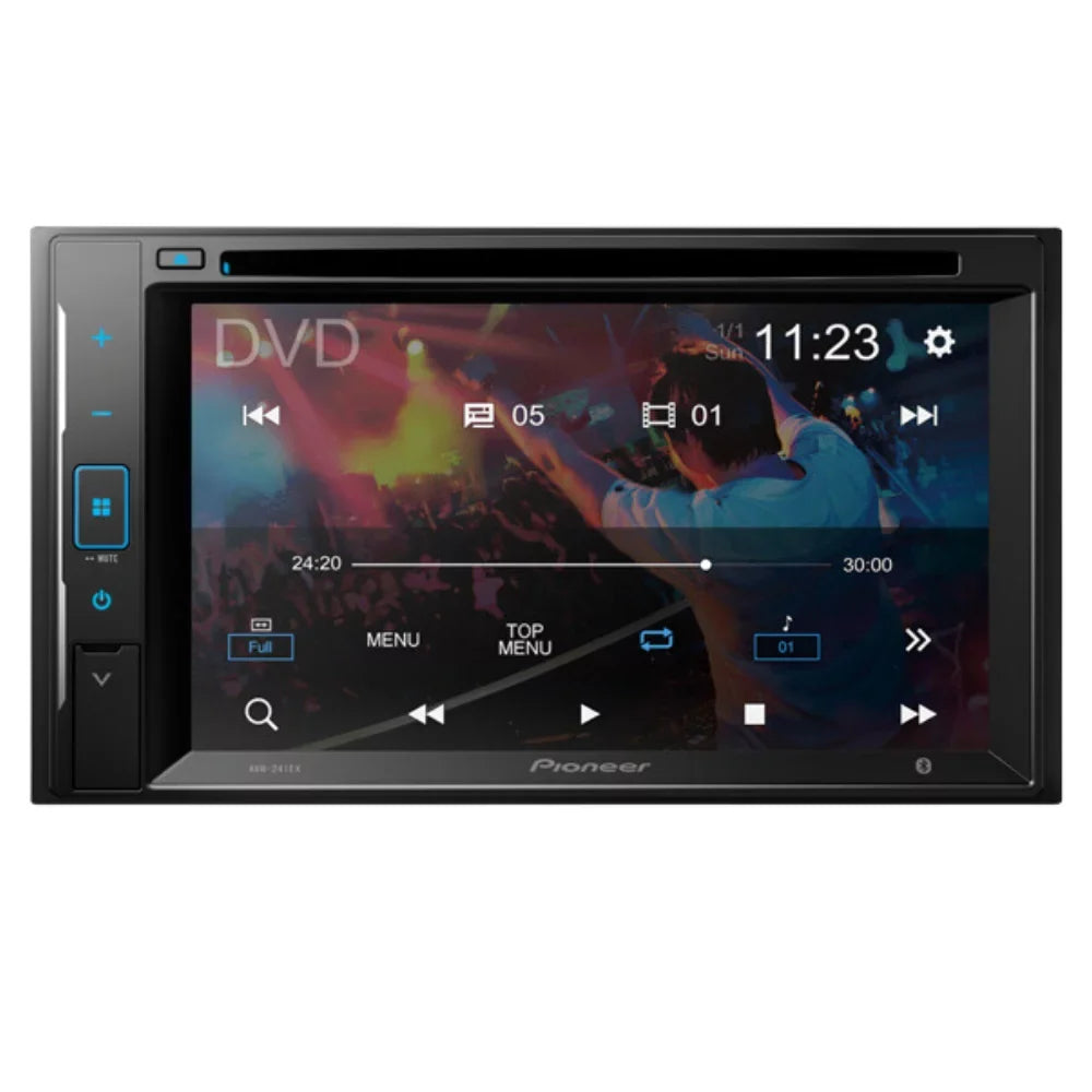 Pioneer 2013-2014 Bluetooth/Backup AM/FM Dash Double KIT4711 6.2" F150 W/ Kit/in-Dash Media for Stereo DVD/CD Receiver Car Camera/Install DIN Classic with Digital AVH-241EX Touchscreen Bundle