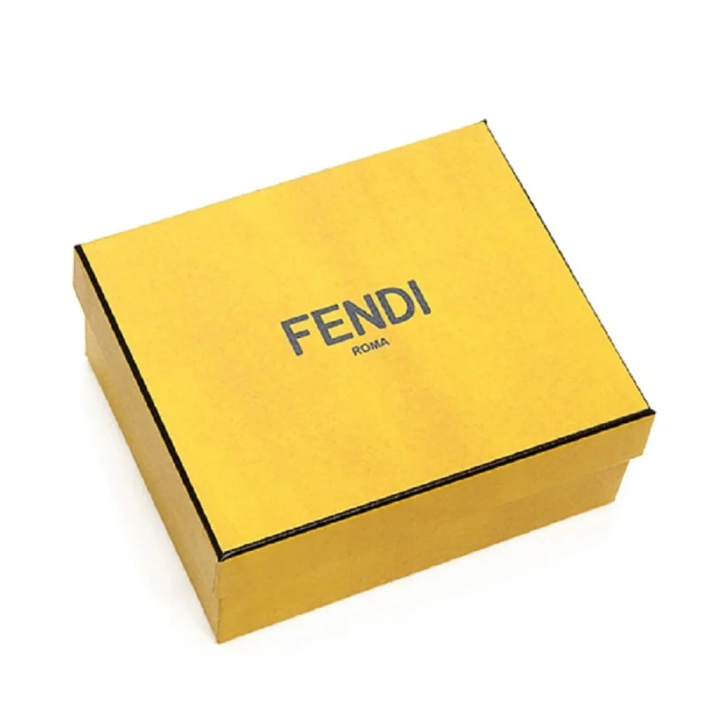 Gray Fendi Calf O'Lock Tortora Pink Leather Wallet Micro Trifold Rose