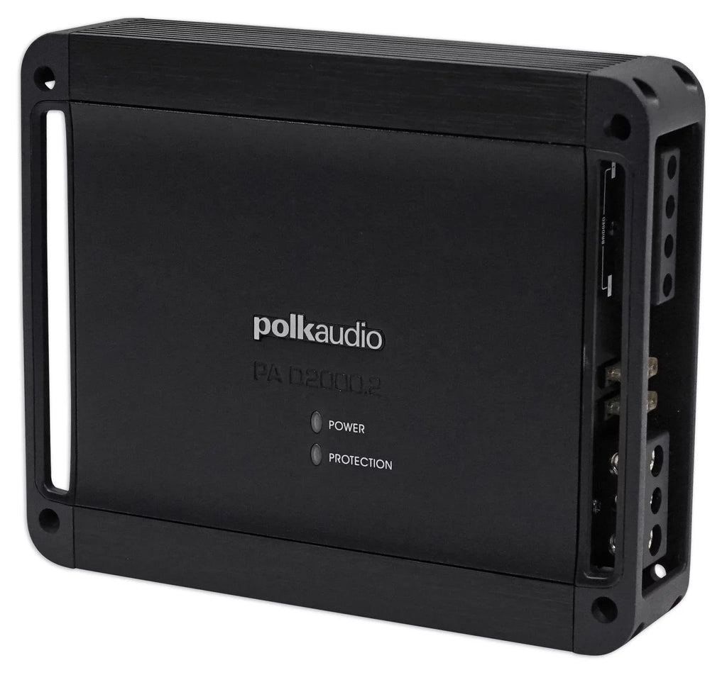 2-Channel Amplifier+Wires+Bluetooth Speaker+Headphones Audio PAD2000.2 Polk 500w