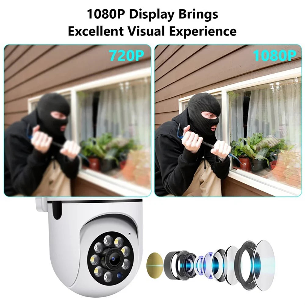 Detection Alert,Spotlight Color GeCam Vision,2-Way Home WiFi Cameras exterior 3MP Security Camera,5G 355°PTZ Video Audio,Waterproof Activity Night Camera,Motion Security