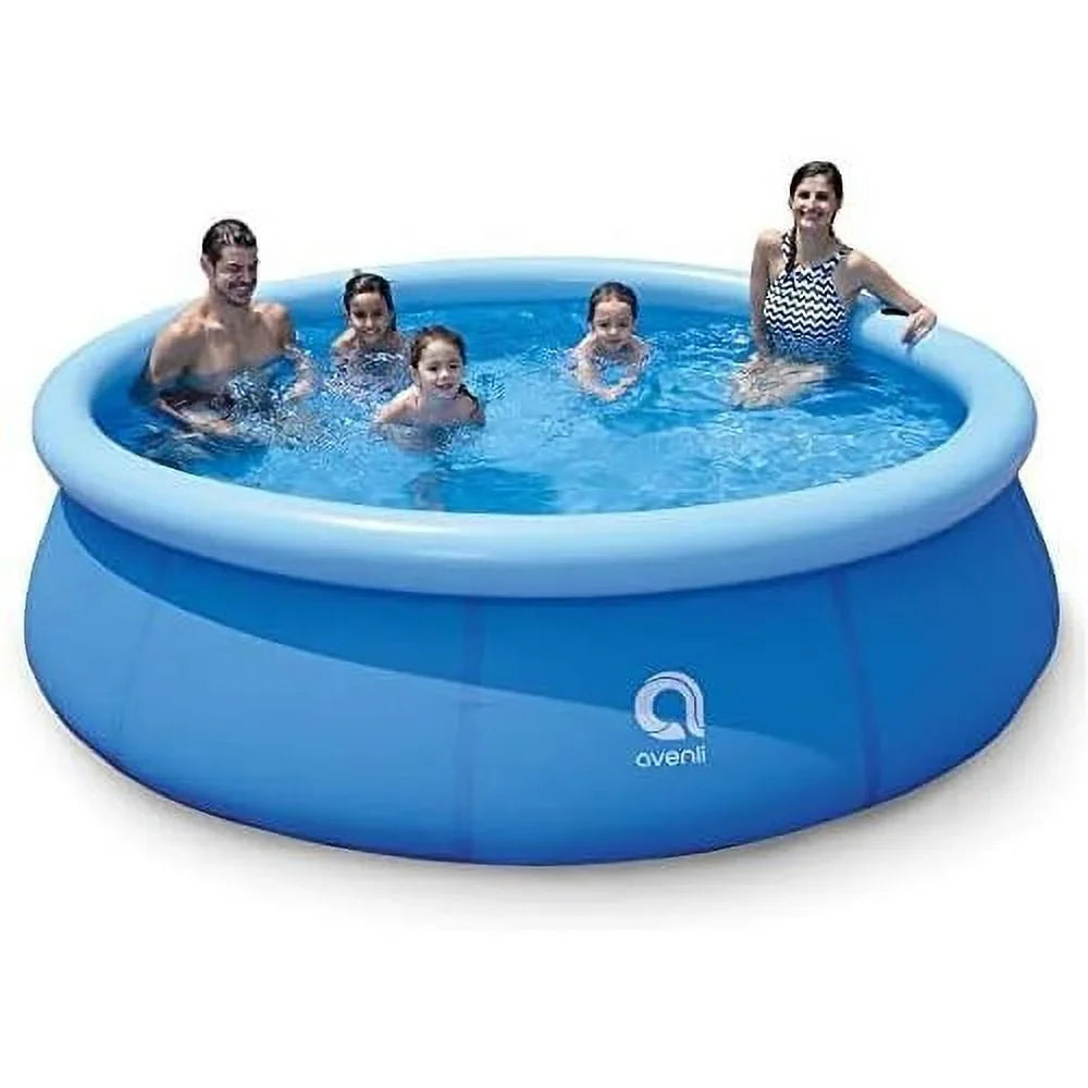 to ground foot inch 3 10 pool, 30 backyard swimming blue exterior x prompt inflatable 17807 person kiddie set kids avenli capacity above 2