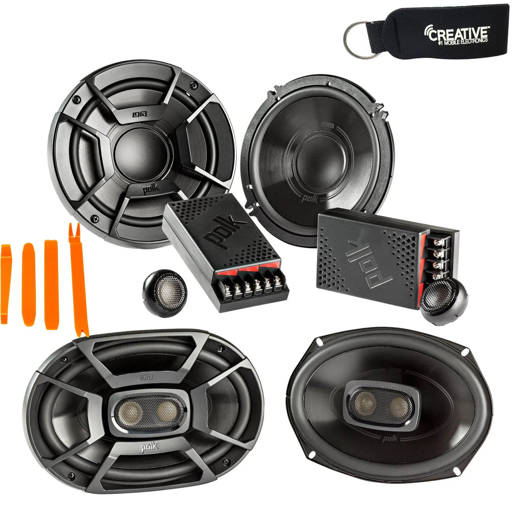DB6502 Audio 6x9" and A Speakers Polk - A Pair Pair Components 2 Pair Coax Of DB692 - 6.5" Of Includes Bundle