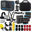 Replacement 12 Charger, Includes: GoPro 3x & Ultimaxx More Batteries, Bundle) Case Advanced Hero Carry - (26pc Bundle Dual USB